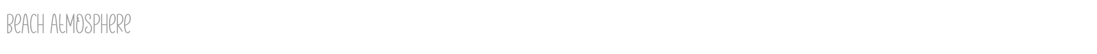 Beach Atmosphere font preview